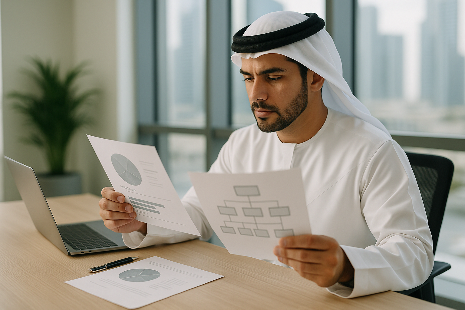UAE company directors reviewing UBO beneficial ownership register
