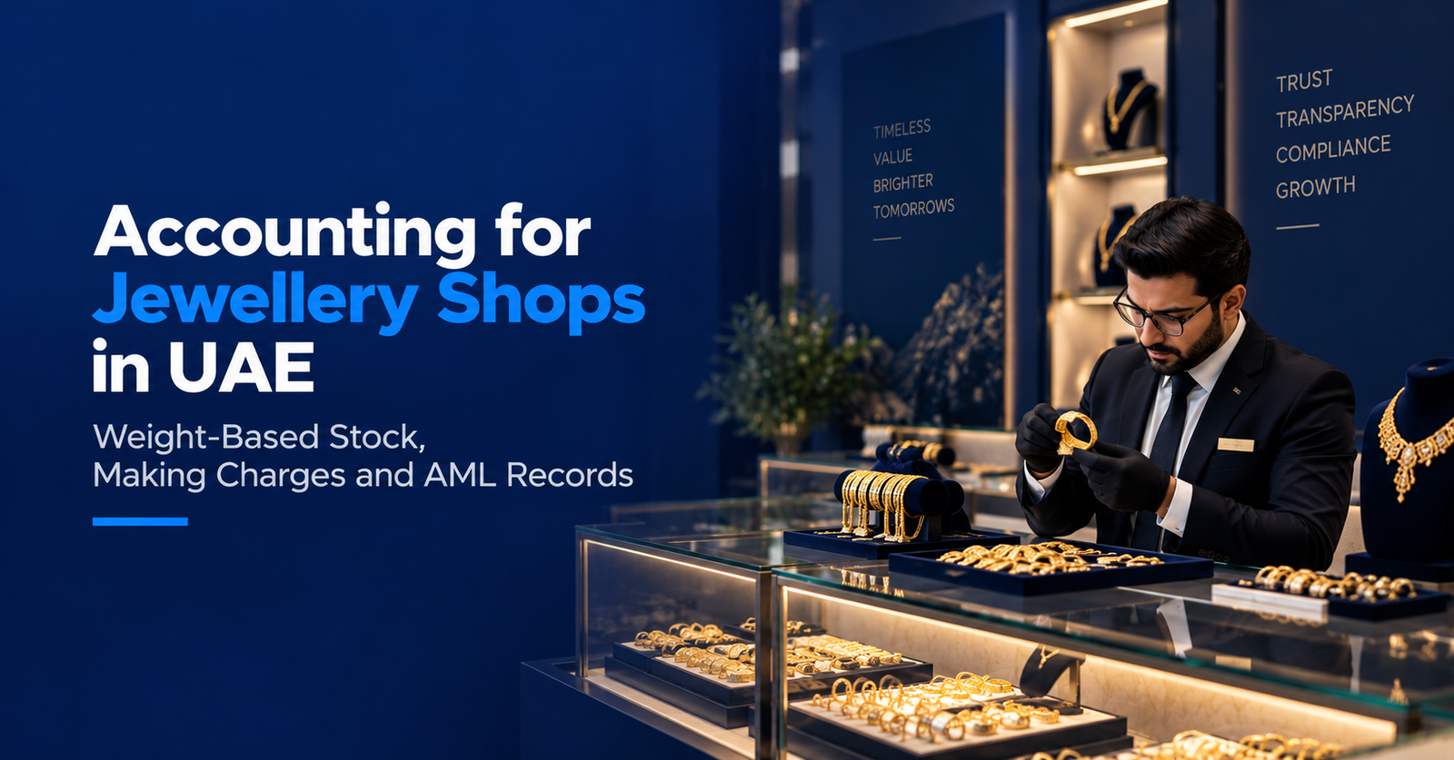 Accounting for Jewellery Shops in UAE: Weight-Based Stock, Making Charges and AML Records