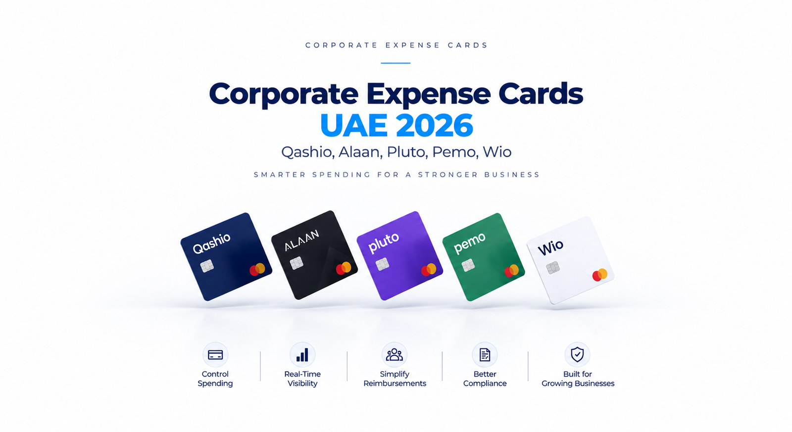 Corporate Expense Cards UAE 2026: Qashio, Alaan, Pluto, Pemo, Wio