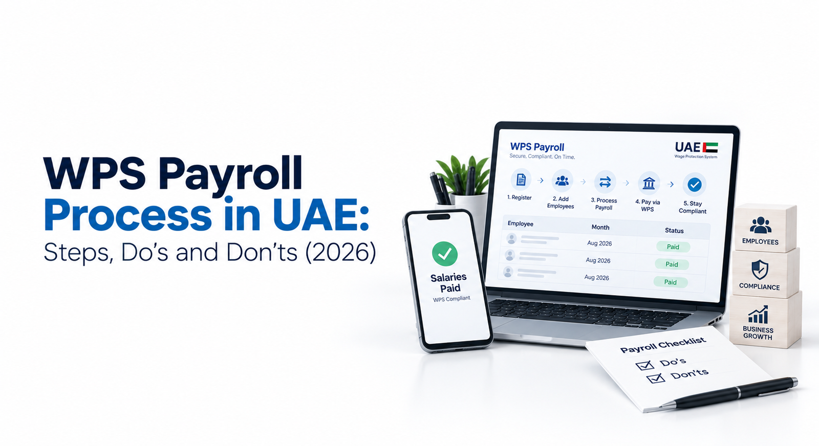 WPS Payroll Process in UAE: Steps, Do’s and Don’ts (2026)