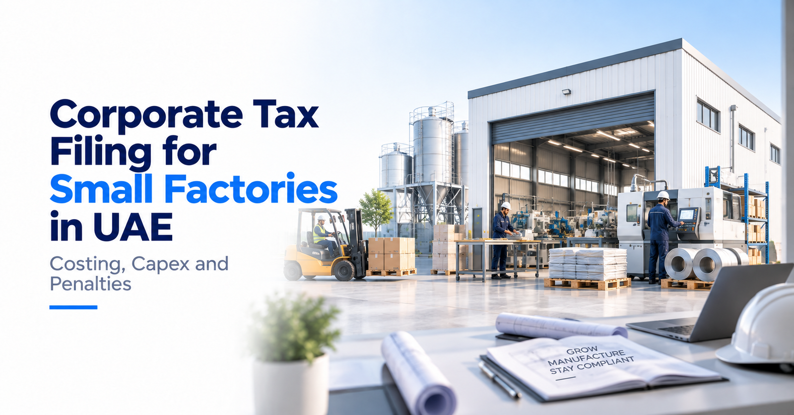 Corporate Tax Filing for Small Factories in UAE: Costing, Capex and Penalties