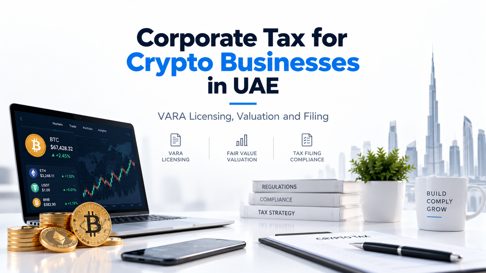 Corporate Tax for Crypto Businesses in UAE: VARA Licensing, Valuation and Filing