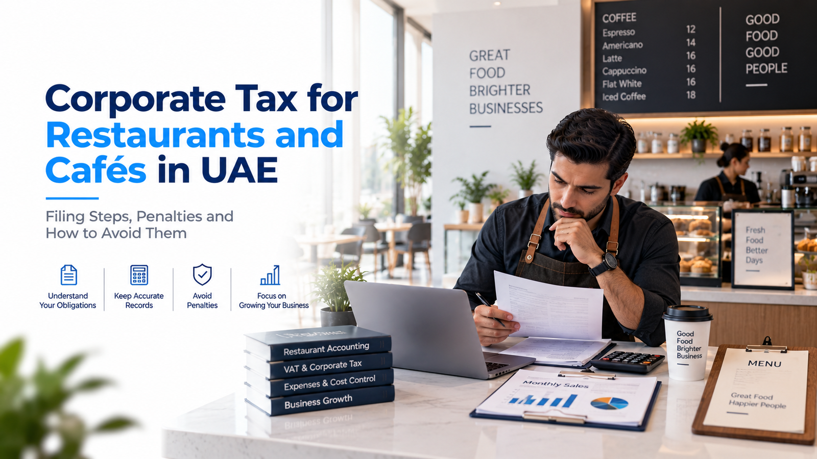 Corporate Tax for Restaurants and Cafés in UAE: Filing Steps, Penalties and How to Avoid Them