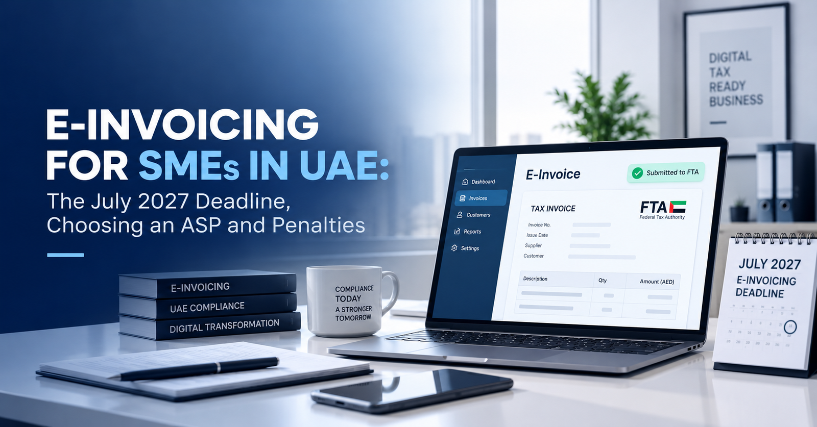 E-Invoicing for SMEs in UAE: The July 2027 Deadline, Choosing an ASP and Penalties