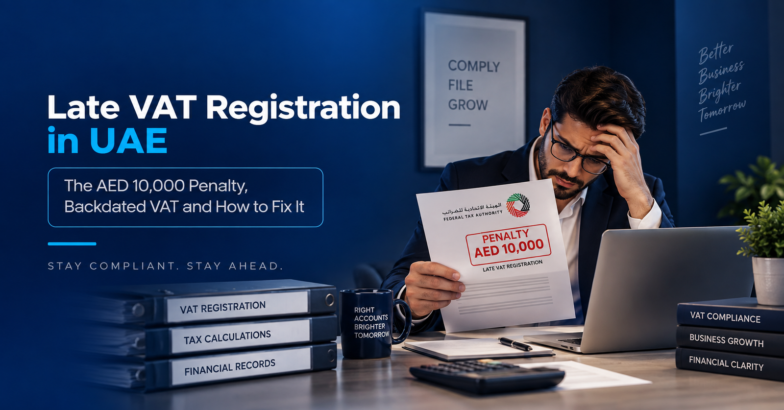 Late VAT Registration in UAE: The AED 10,000 Penalty, Backdated VAT and How to Fix It