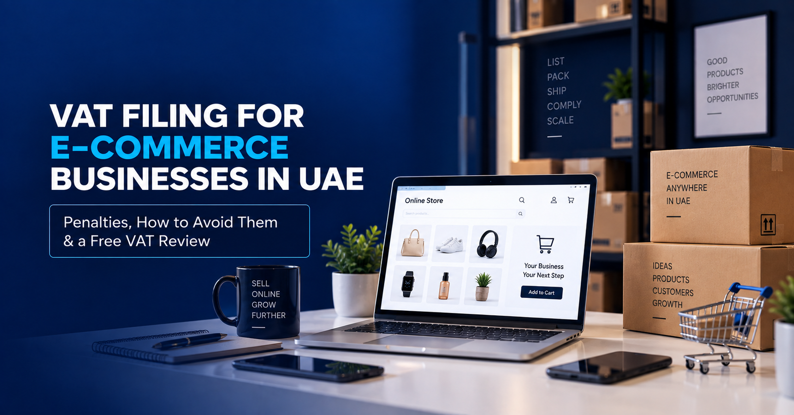 VAT Filing for E-commerce Businesses in UAE: Penalties, How to Avoid Them & a Free VAT Review