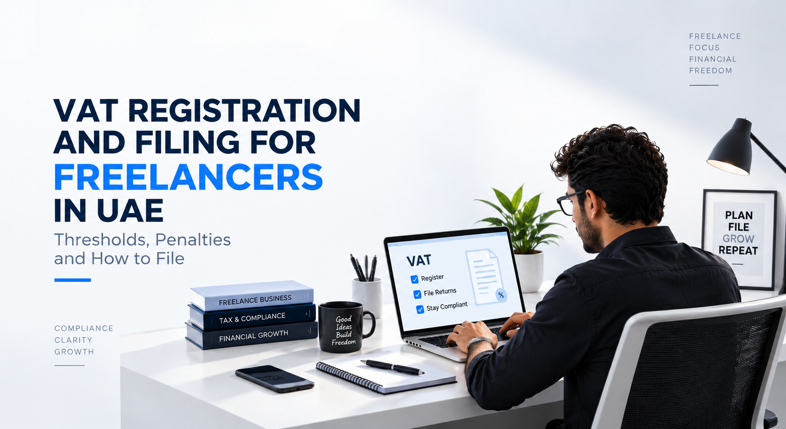 VAT Registration and Filing for Freelancers in UAE: Thresholds, Penalties and How to File
