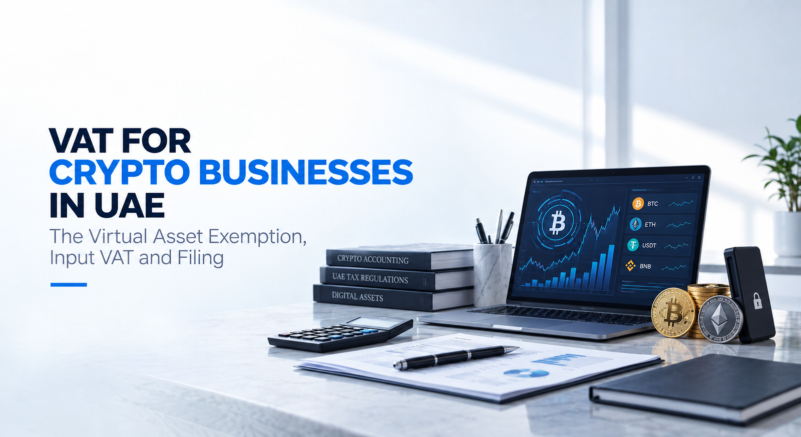 VAT for Crypto Businesses in UAE: The Virtual Asset Exemption, Input VAT and Filing
