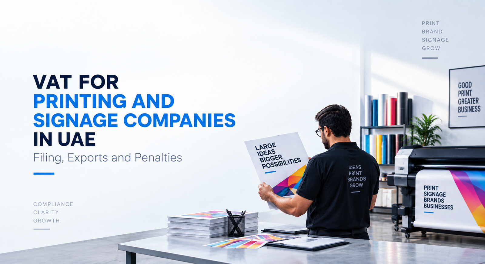 VAT for Printing and Signage Companies in UAE: Filing, Exports and Penalties